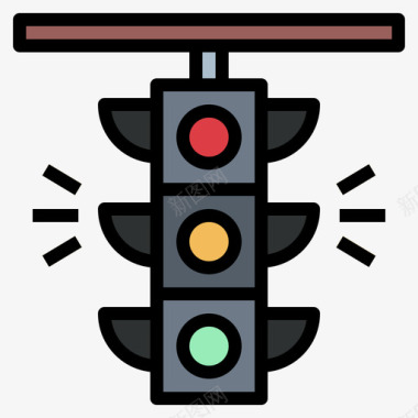 红绿灯9号火车站线颜色图标图标