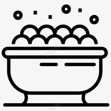 热水浴缸按摩浴缸浴室热水浴缸图标图标