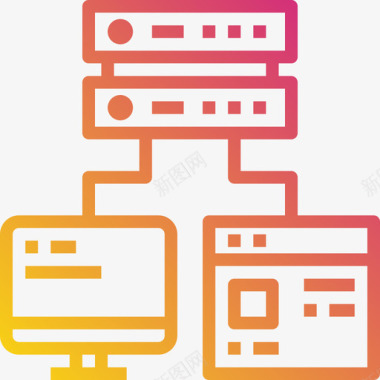 计算机存储大数据40梯度图标图标