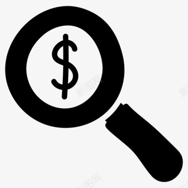 财务搜索美元分析美元搜索图标图标