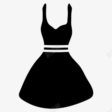 服装连衣裙人体模型图标图标