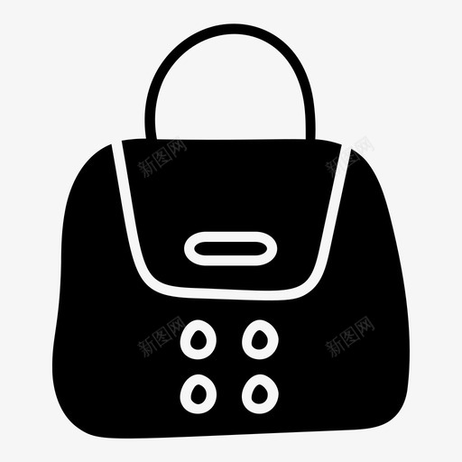 女士手袋钱包肩包图标svg_新图网 https://ixintu.com 图标 女士 字形 手提包 手袋 电子商务 肩包 钱包