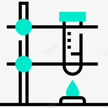单色化学单色烧瓶图标图标