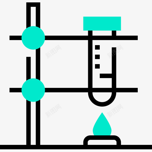 单色化学单色烧瓶图标svg_新图网 https://ixintu.com 化学 单色 烧瓶