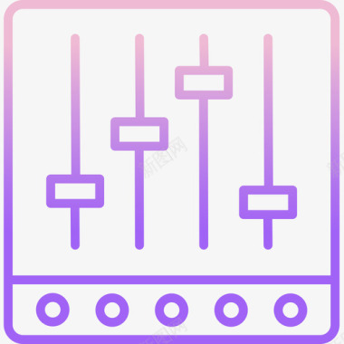 控件音乐112轮廓渐变图标图标