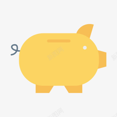 小猪金融124扁平图标图标