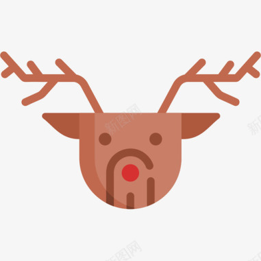 鹿圣诞170平顶图标图标