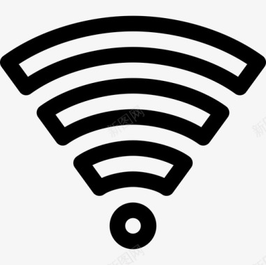 Wifi信号智能城市12线性图标图标