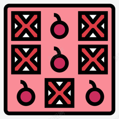 炸弹游戏中心3线性颜色图标图标