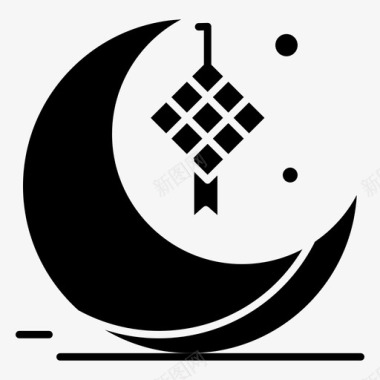 月亮新月装饰图标图标
