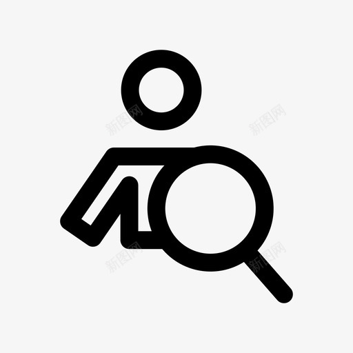失踪人员搜索图标svg_新图网 https://ixintu.com 失踪人员 搜索