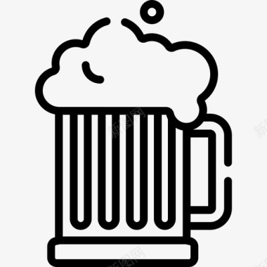 啤酒杯荷兰12直筒图标图标