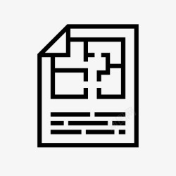 施工图图标施工图建筑工程蓝图图标高清图片