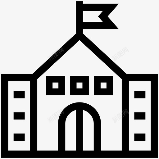 学校学院教育图标svg_新图网 https://ixintu.com 大学 学校 学院 教育 高中