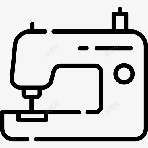 缝纫机电子57线性图标svg_新图网 https://ixintu.com 电子 线性 缝纫机