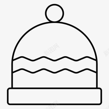 豆豆帽子冬天图标图标