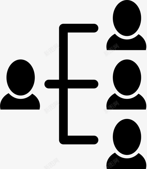 管理一个团队管理指导图标svg_新图网 https://ixintu.com 一个 业务 个人 关系 团队 多渠道 层次 指导 沟通 监督 管理