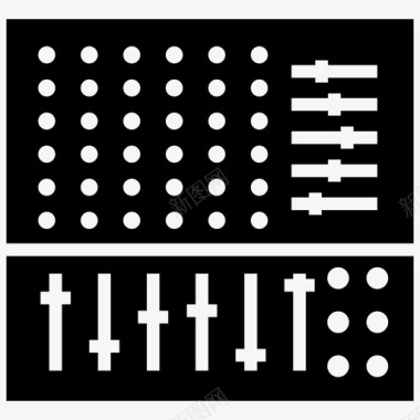 音频配音混音器音频混音器音频均衡器图标图标