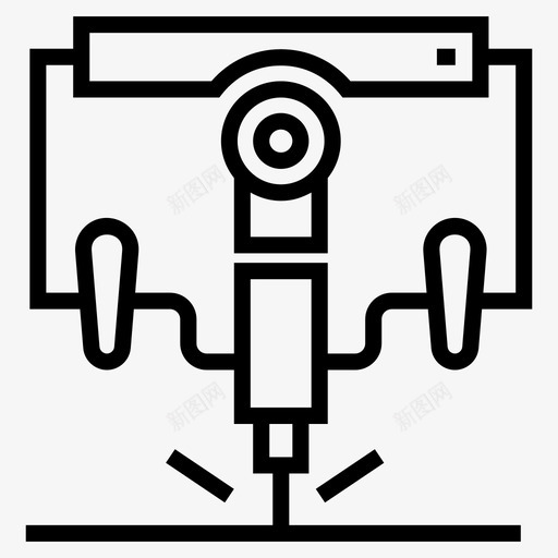 数控铣床切割机工业加工机图标svg_新图网 https://ixintu.com 切割机 射流 工具 成套 技术 技术工 数控 机床 铣床