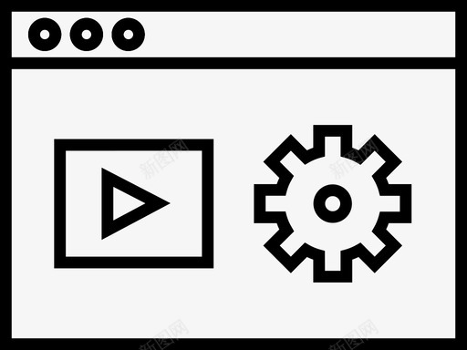 视频设置webweb构建图标svg_新图网 https://ixintu.com 1部 web 图标 开发 构建 网站 视频 设置