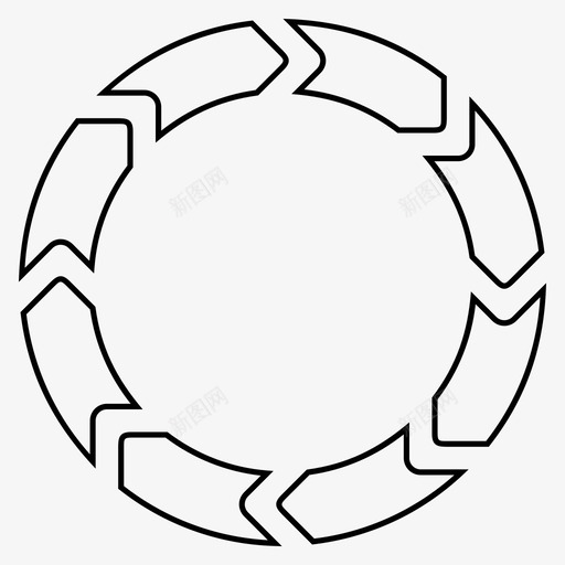 八个圆箭头圆箭头圆形图标svg_新图网 https://ixintu.com 八个 圆形 扁平 箭头 运动 饼图