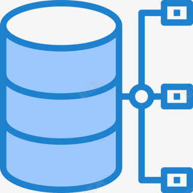 存储数据和网络管理5蓝色图标图标
