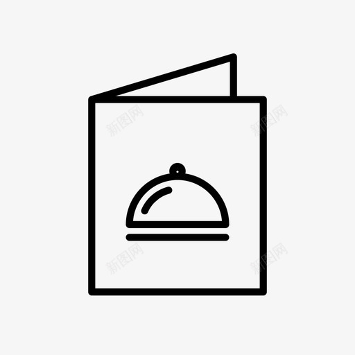 菜单课程食物图标svg_新图网 https://ixintu.com 清单 爱情和婚礼 盘子 菜单 课程 食物 餐厅