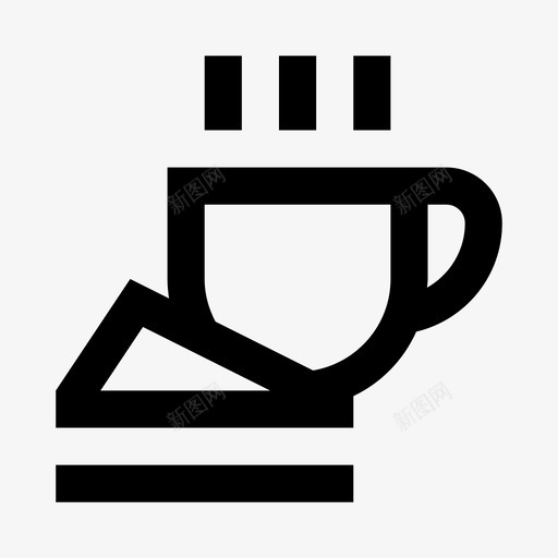 早餐咖啡甜点图标svg_新图网 https://ixintu.com 咖啡 早餐 甜点 食物 饮料