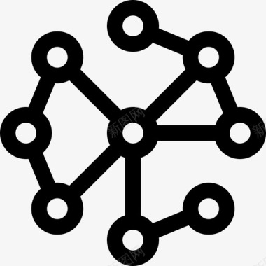 网络布洛克Chain20线性图标图标
