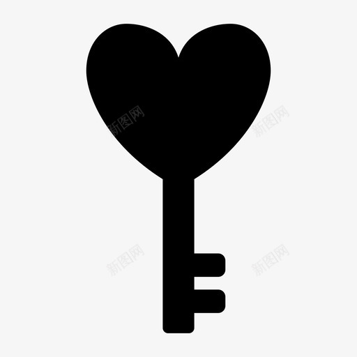 爱的钥匙心的钥匙秘密图标svg_新图网 https://ixintu.com 爱的 秘密 钥匙