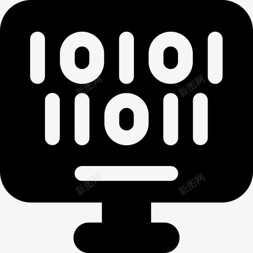 二进制代码黑客39填充图标svg_新图网 https://ixintu.com 二进制 代码 填充 黑客