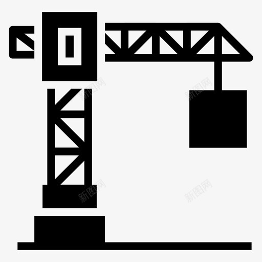 建筑物流起重机塔式起重机工业起重机图标svg_新图网 https://ixintu.com 字形 工具 建筑 建筑物 技术 技术工 机器 物流 起重机