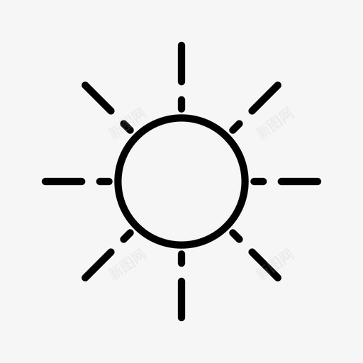 阳光夏日天气图标svg_新图网 https://ixintu.com 夏日 天气 旅行和度假 阳光