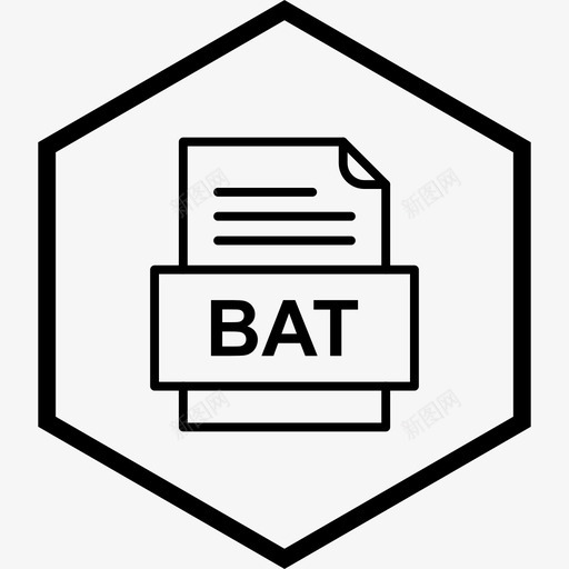 bat文件文件文件类型格式图标svg_新图网 https://ixintu.com 41种文件格式 bat文件文件 文件类型 格式