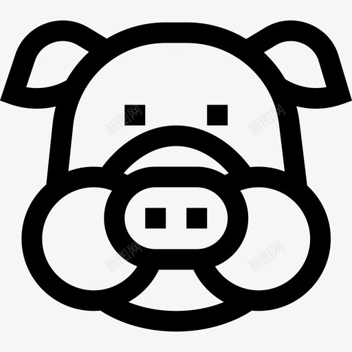 猪屠夫3直系图标svg_新图网 https://ixintu.com 屠夫3 猪 直系