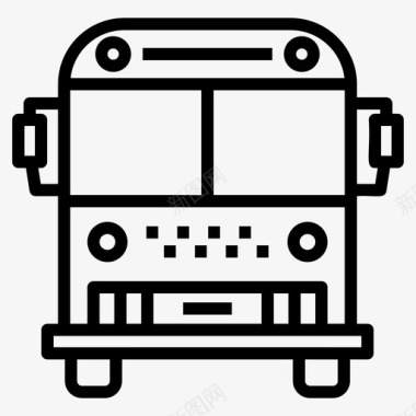 本地巴士运输长途汽车公共交通图标图标