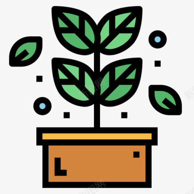 草本植物替代药物31线状颜色图标图标