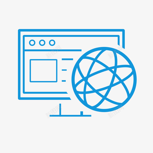 网站建设02svg_新图网 https://ixintu.com 网站建设02 线性 单色 方正