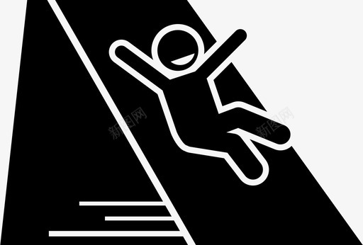 儿童滑梯游戏游乐场图标图标