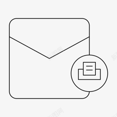 邮件信封邮资图标图标