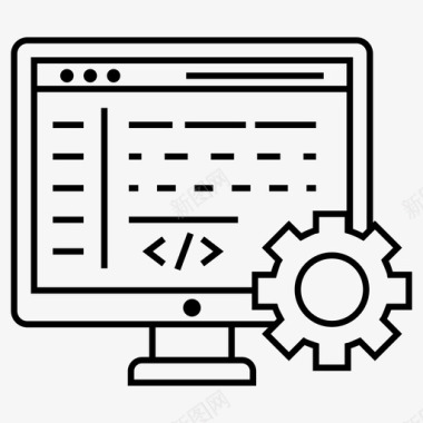 网页开发计算机语言html图标图标