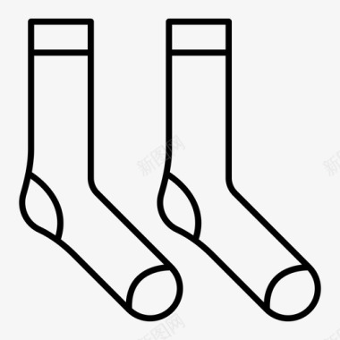 袜子布料服装图标图标