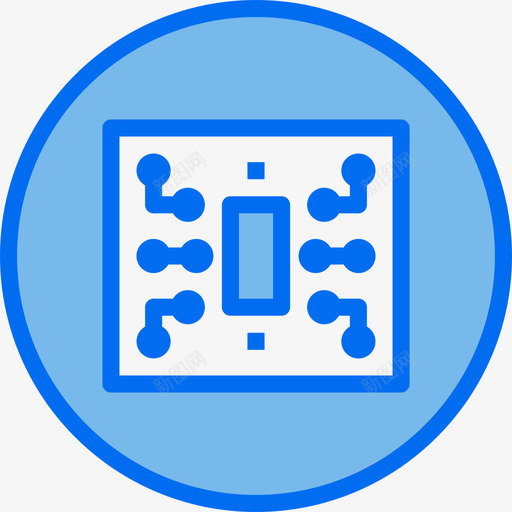 Chipmarketing92蓝色图标svg_新图网 https://ixintu.com Chip marketing 蓝色