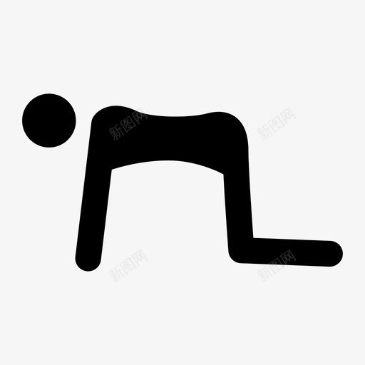 桌子姿势锻炼强化图标svg_新图网 https://ixintu.com 伸展 姿势 强化 桌子 瑜伽 锻炼