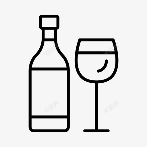 葡萄酒美国庆祝图标svg_新图网 https://ixintu.com 十一月 国庆节 庆祝 感恩节 美国 葡萄酒