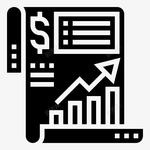 损益表评估财务图标svg_新图网 https://ixintu.com glyph1 会计 利润 损益表 评估 财务