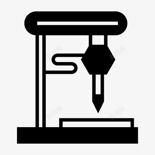 机械制造生产图标svg_新图网 https://ixintu.com 制造 半机械 机器人 机械 生产