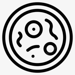 培养皿生物学细胞图标图标