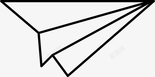 飞机儿童折纸图标图标