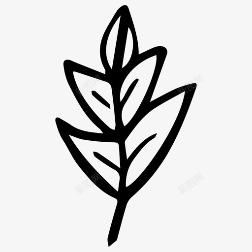 植物作物花图标svg_新图网 https://ixintu.com 作物 植物 素描 自然